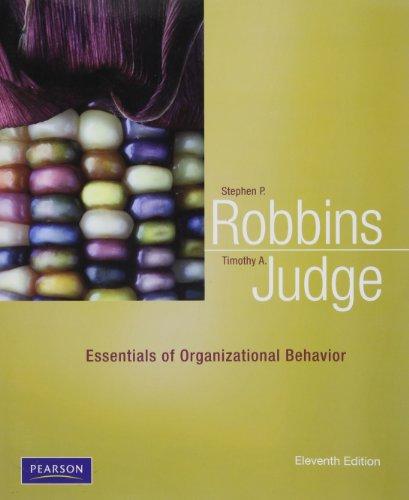 Book Essentials of Organizational Behavior with Self Assessment Library 3.4 (11th Edition) free