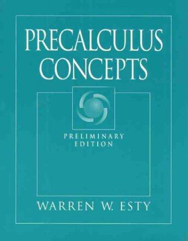 Book Precalculus Concepts, Preliminary Edition free