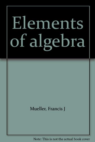 Book Elements of algebra free
