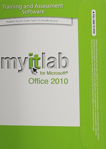 Book Myitlab: Access Card, for Office 2010 free