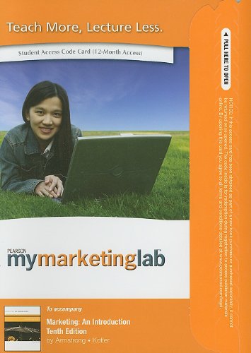 Book MyMarketingLab Student Access Code for Marketing: An Introduction free