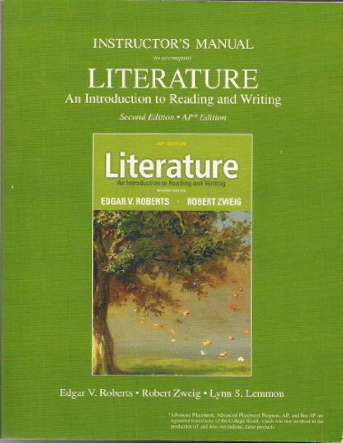 Book Instructor's Manual to accompany Literature 2nd AP Edition free