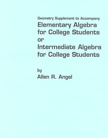 Book Elementary Algebra For College Students Or Intermediate Algebra For College Students free