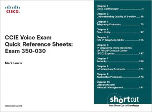 Book CCIE Voice Exam Quick Reference Sheets free