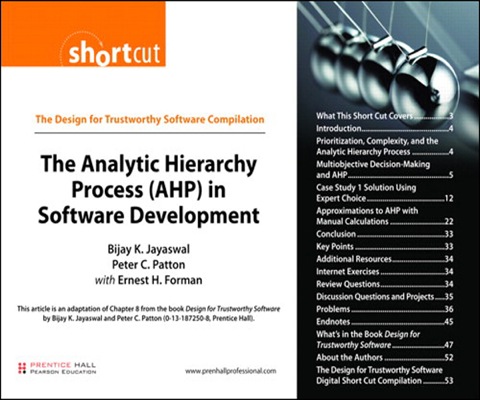Book Analytic Hierarchy Process (AHP) in Software Development (Digital Short Cut), The free