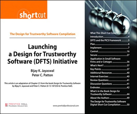 Book Launching a Design for Trustworthy Software (DFTS) Initiative (Digital Short Cut) free