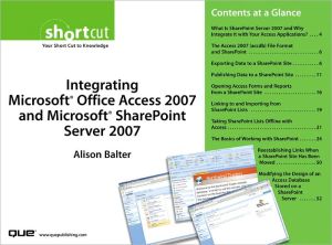Book Integrating Microsoft Office Access 2007 and Microsoft SharePoint Server 2007 (Digital Short Cut) free