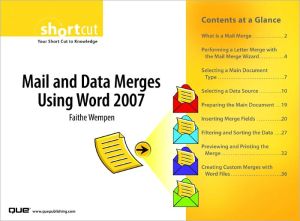 Book Mail and Data Merges Using Word 2007 (Digital Short Cut) free