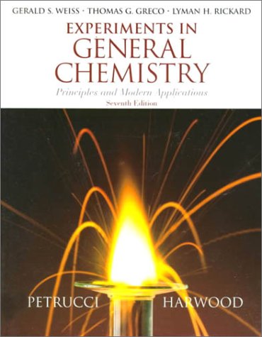 Book Experiments in General Chemistry: Principles and Modern Applications free