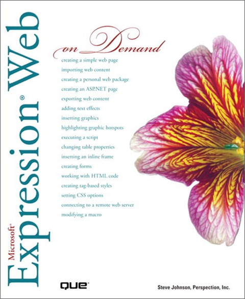 Book Microsoft Expression Web On Demand free