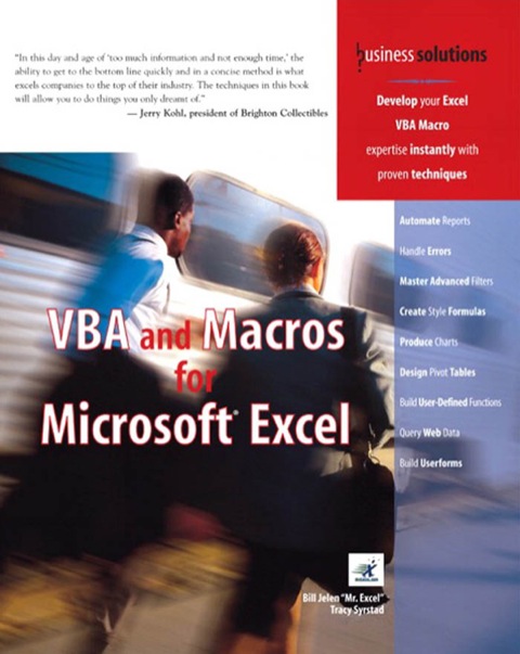 Book VBA and Macros for Microsoft Excel free