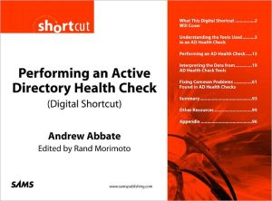 Book Performing an Active Directory Health Check (Digital Short Cut) free