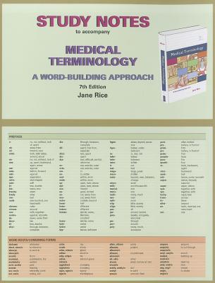 Book Study Notes For Medical Terminology: A Word Building Approach free