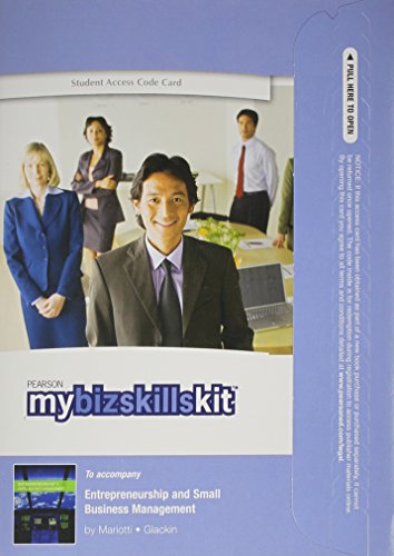 Book Mybizskillskit -- Standalone Access Card -- For Entrepreneurship and Small Business Management free