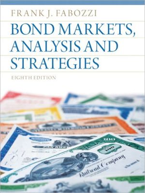 Book Bond Markets, Analysis and Strategies free