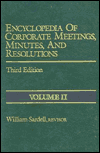 Book Encyclopedia of Corporate Meetings, Minutes and Resolutions free