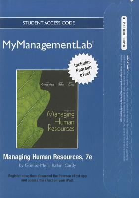 Book Managing Human Resources Mymanagementlab With Pearson Etext Student Access Code Card free