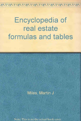 Book Encyclopedia of real estate formulas and tables free