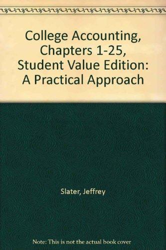 Book College Accounting Chapters 1-25, Student Value Edition (12th Edition) free