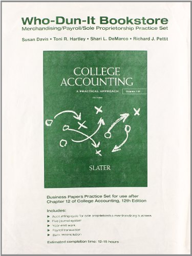 Book Who-Dun-It Practice Set for College Accounting free