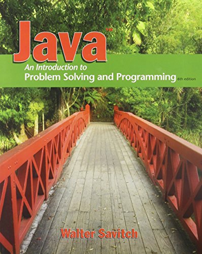 Book Java: Introduction to Problem Solving and Programming  & MyProgrammingLab with Pearson eText Student Access Code Card for Java (6th Edition) free