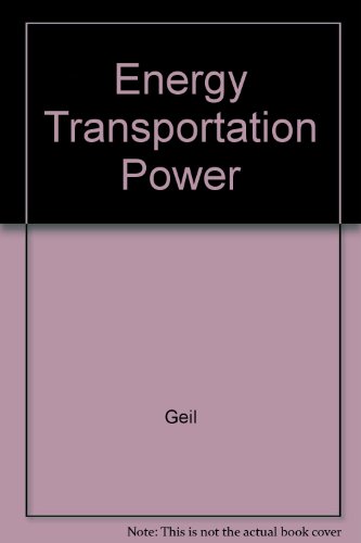 Book Energy And Transportation: Power free