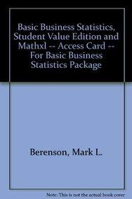 Book Basic Business Statistics + Mathxl Access Card: Student Value Edition free