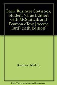 Book Basic Business Statistics + Mystatlab and Pearson Etext Access Card: Student Value Edition free