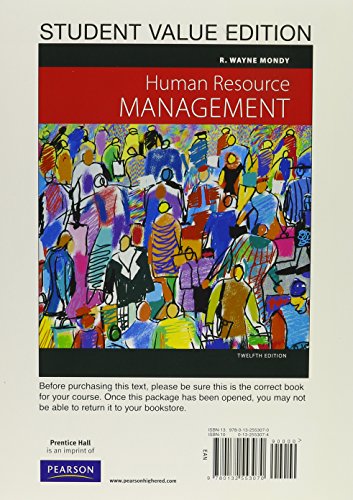 Book Human Resource Management, Student Value Edition + Mymanagementlab free