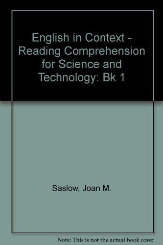 Book English in Context: Reading Comprehension for Science and Technology, Book 1 free