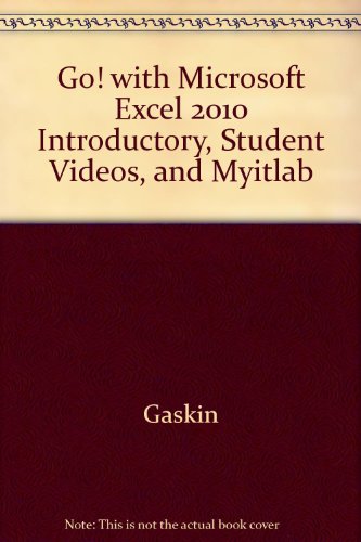 Book Go! With Microsoft Excel 2010: Introductory free