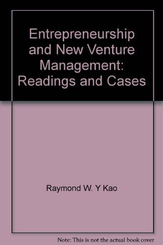 Book Entrepreneurship And New Venture Management: Readings And Cases free