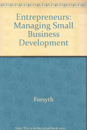 Book Entrepreneurs: Managing Small Business Development free