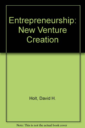 Book Entrepreneurship: New Venture Creation free