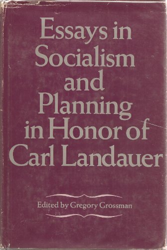Book Essays in socialism and planning in honor of Carl Landauer free