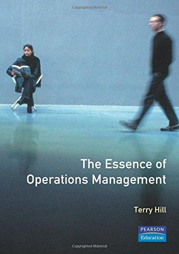 Book Essence of Production Operations Management, The free