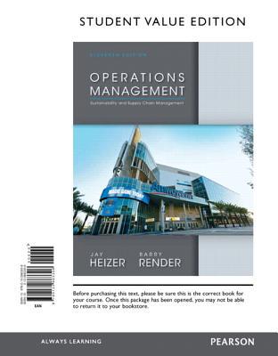 Book Operations Management, Student Value Edition: Sustainability and Supply Chain Management free