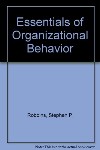 Book Essentials Organizational Behavior free