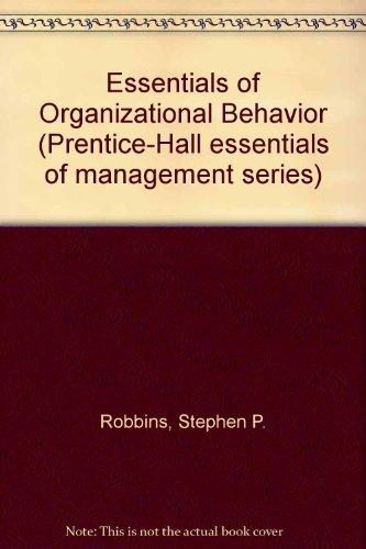 Book Essentials of Organizational Behavior (Prentice-Hall Essentials of Management Series) free