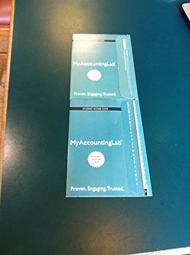 Book NEW MyAccountingLab with Pearson EText - Component Access Card (2-Semester Access) free