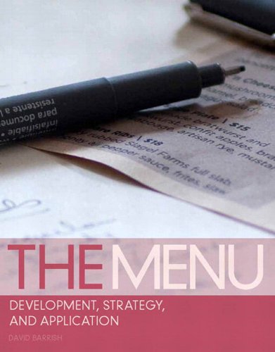 Book Menu, The: Development, Strategy, and Application (2-downloads) free
