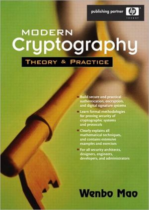 Book Modern Cryptography: Theory and Practice, 1/e (Hewlett-Packard Professional Books) free