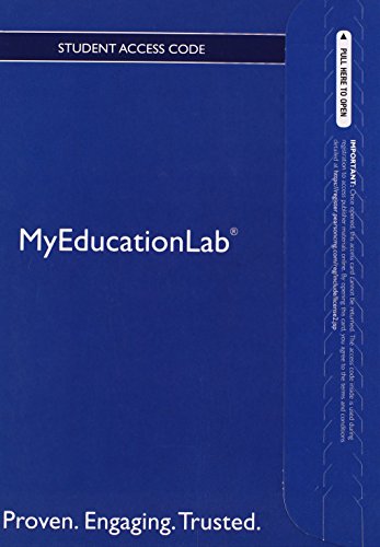 Book Title: MYEDUCATIONLAB-ACCESS CARD free