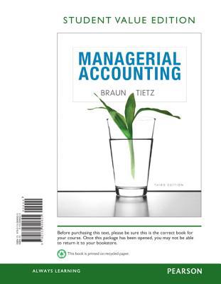 Book Managerial Accounting: Student Value Edition free