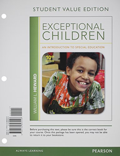Book Exceptional Children: An Introduction To Special Education, Student Value Edition Plus New Myeducationlab With Pearson Etext -- Standalone Access Card Package (10th Edition) free