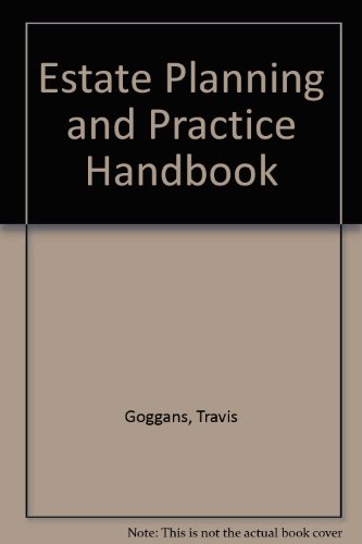 Book Estate Planning And Practice Handbook free