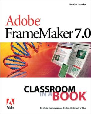 Book Adobe FrameMaker 7.0 Classroom in a Book free