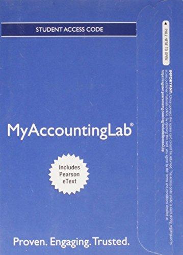 Book NEW MyAccountingLab with Pearson eText -- Access Card -- for Financial & Managerial Accounting, Ch 1-15 (Financial Chapters) (MyAccountingLab (Access Codes)) free