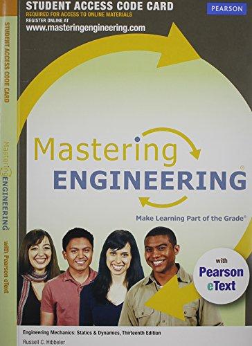 Book MasteringEngineering with Pearson eText -- Acess Card -- for Engineering Mechanics: Statics & Dynamics free