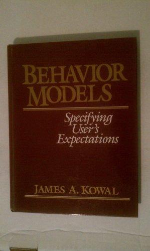 Book Behavior Models: Specifying User's Expectations free